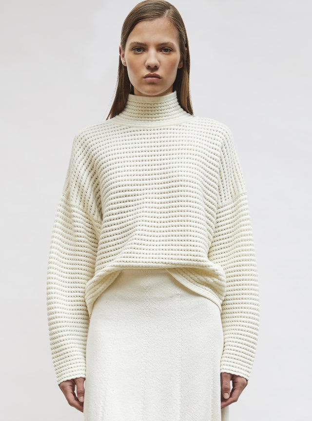 open-knit wool sweater - Image principale