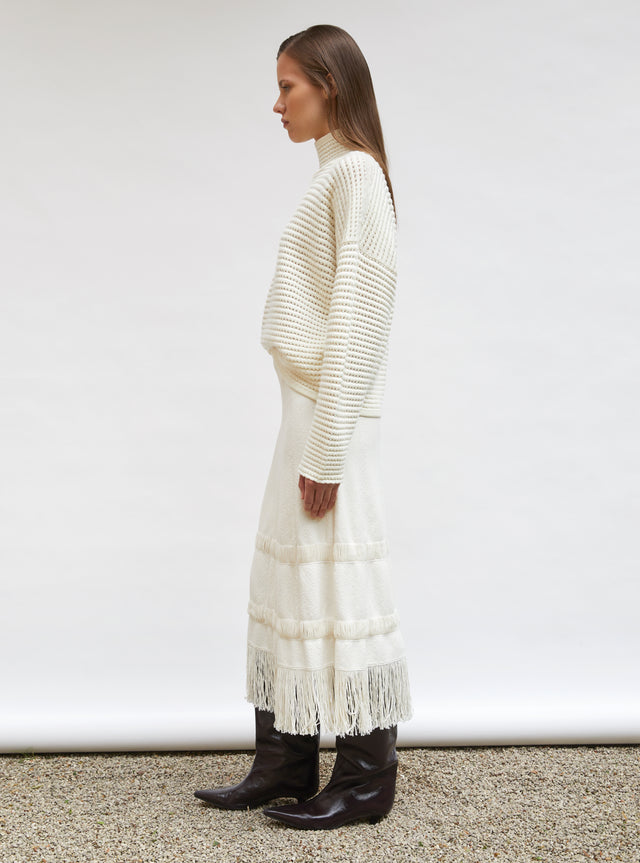 open-knit wool sweater - Image principale