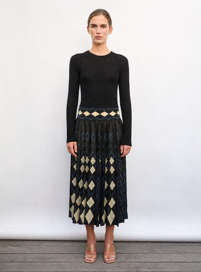 Top fin maille pointelle - Image principale