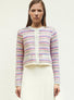 Cardigan moelleux multicolore naturel-multi - Vêtement en maille de luxe Molli