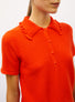 Top de luxe femme - Polo fin col volanté