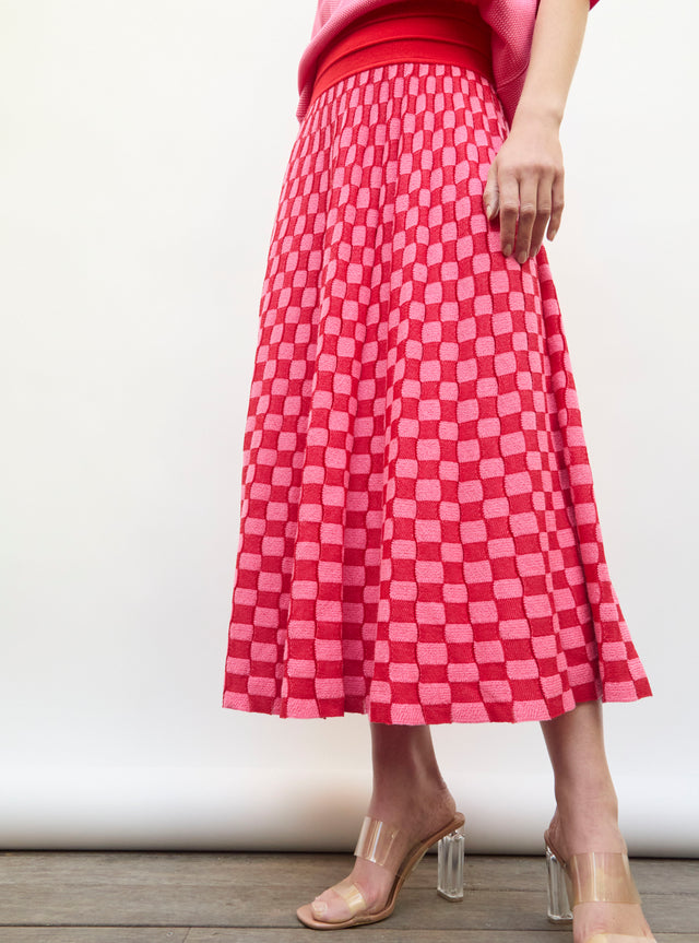 delicate skirt in a wavy knit - Image principale