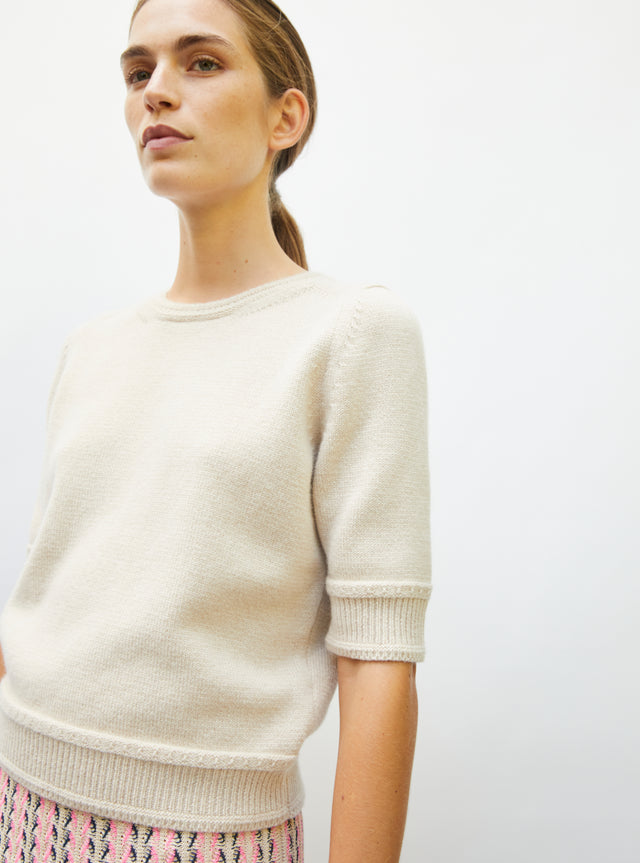 top maille manches coudes - Image principale