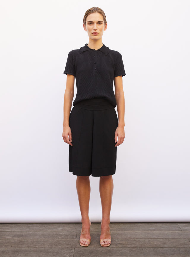 polo with ruffled neck - Image principale