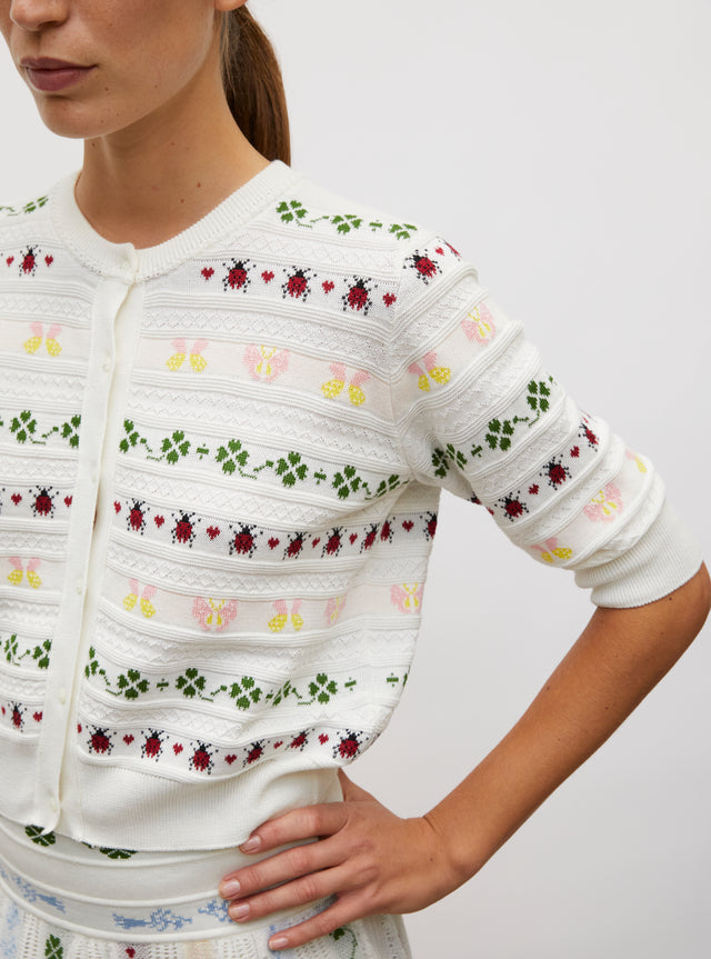 cardigan with charms details - Image principale