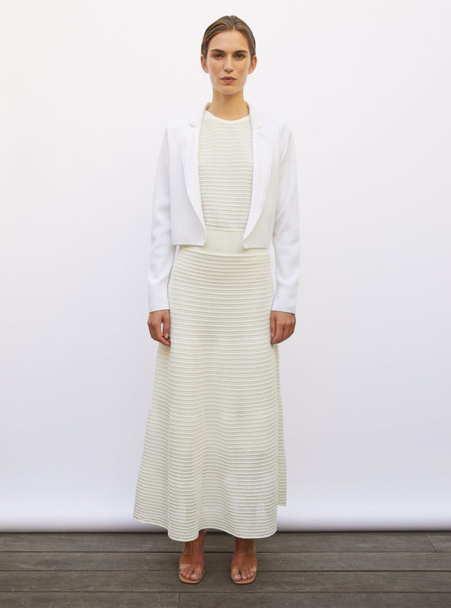 short jacket in zigzag knit - Image principale