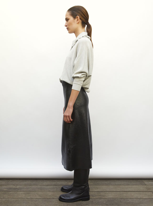Top ample col dentelle - Image principale