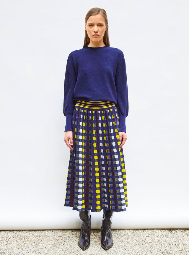 delicate skirt in a wavy knit - Image principale