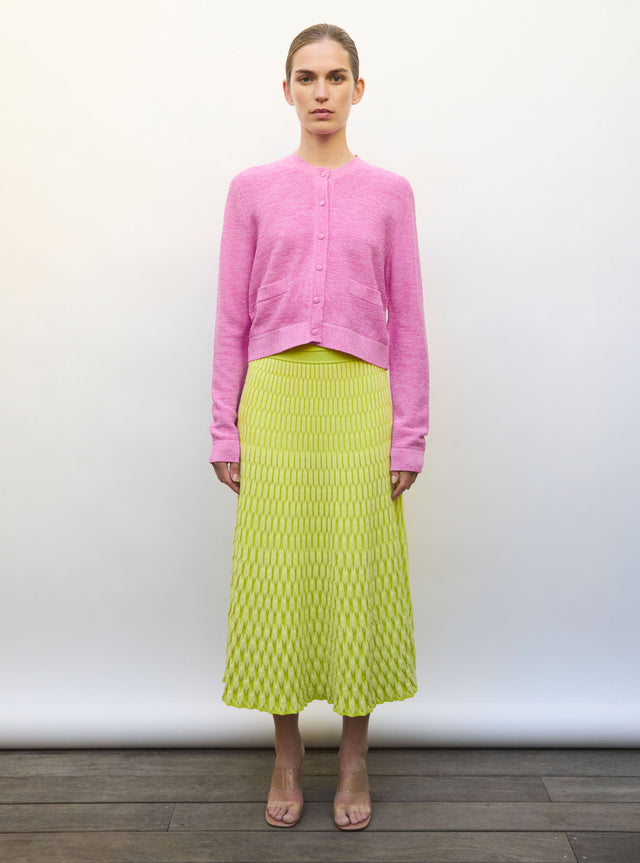 Plain zellige knit skirt - Image principale