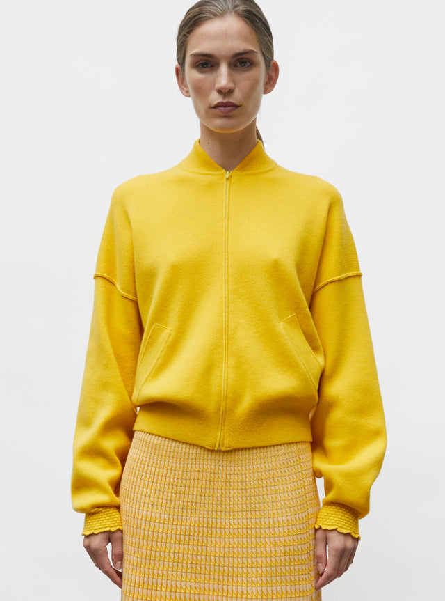 veste bomber en maille - Image principale