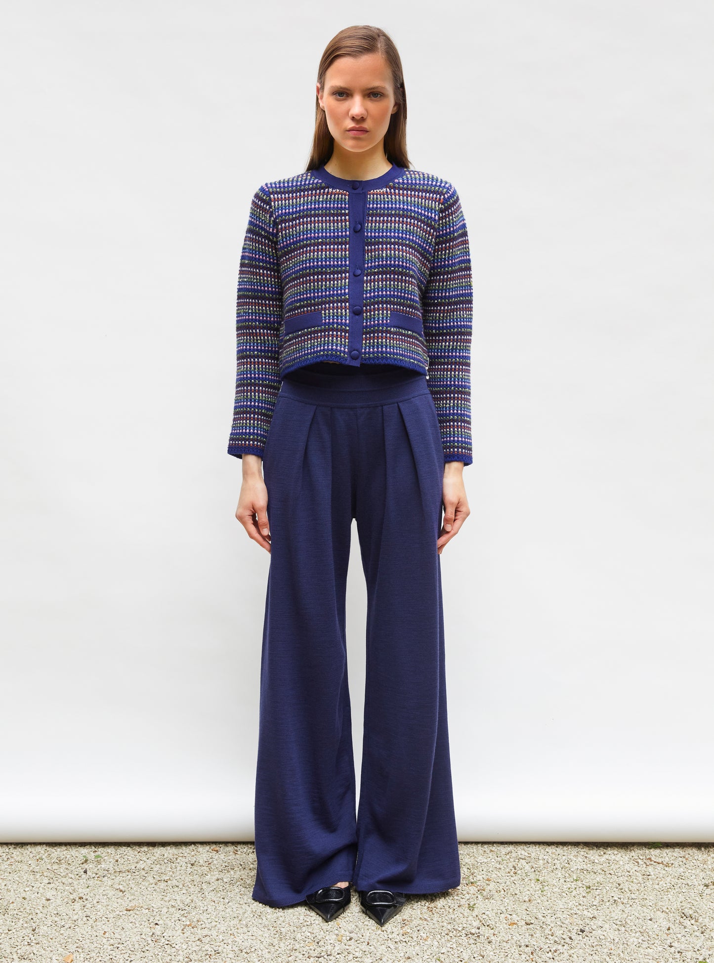 Cardigan moelleux multicolore Indigo-multi - Cardigan de luxe