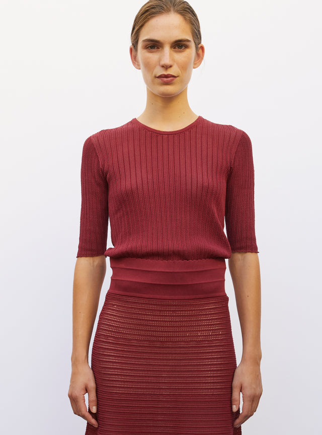 top fin maille pointelle - Image principale