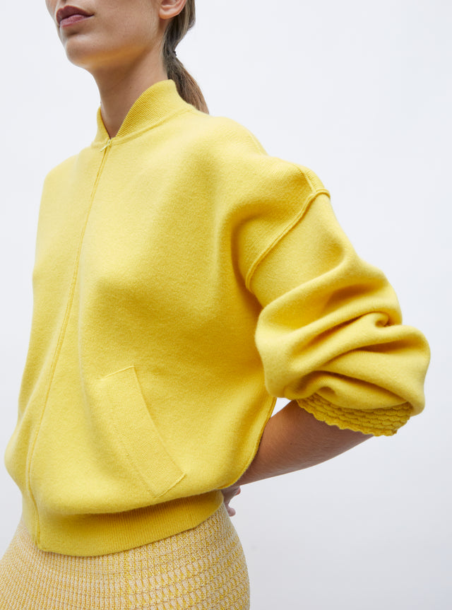 veste bomber en maille - Image principale