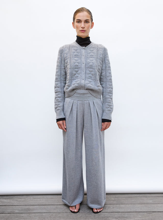 Cardigan doux maille trèfle - Image principale