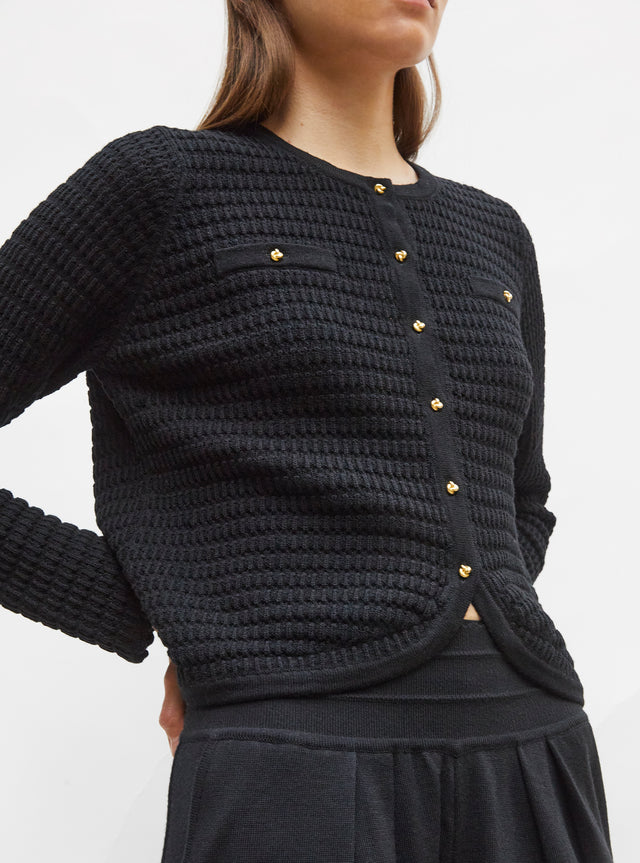 veste maille gaufrée - Image principale