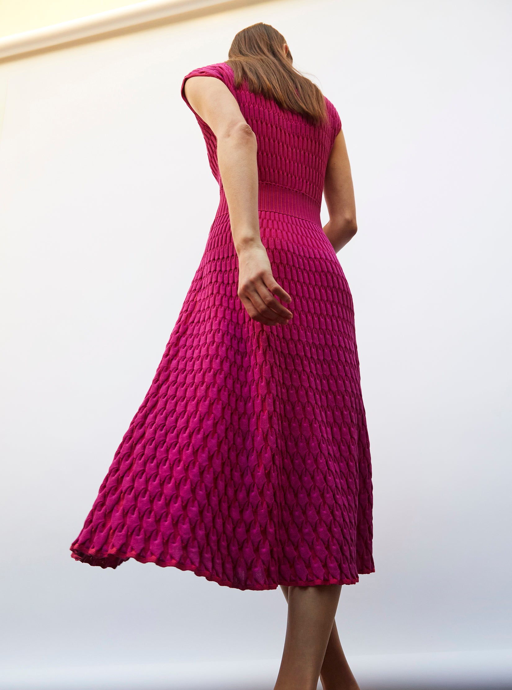 Robe longue en maille zellige - Molli