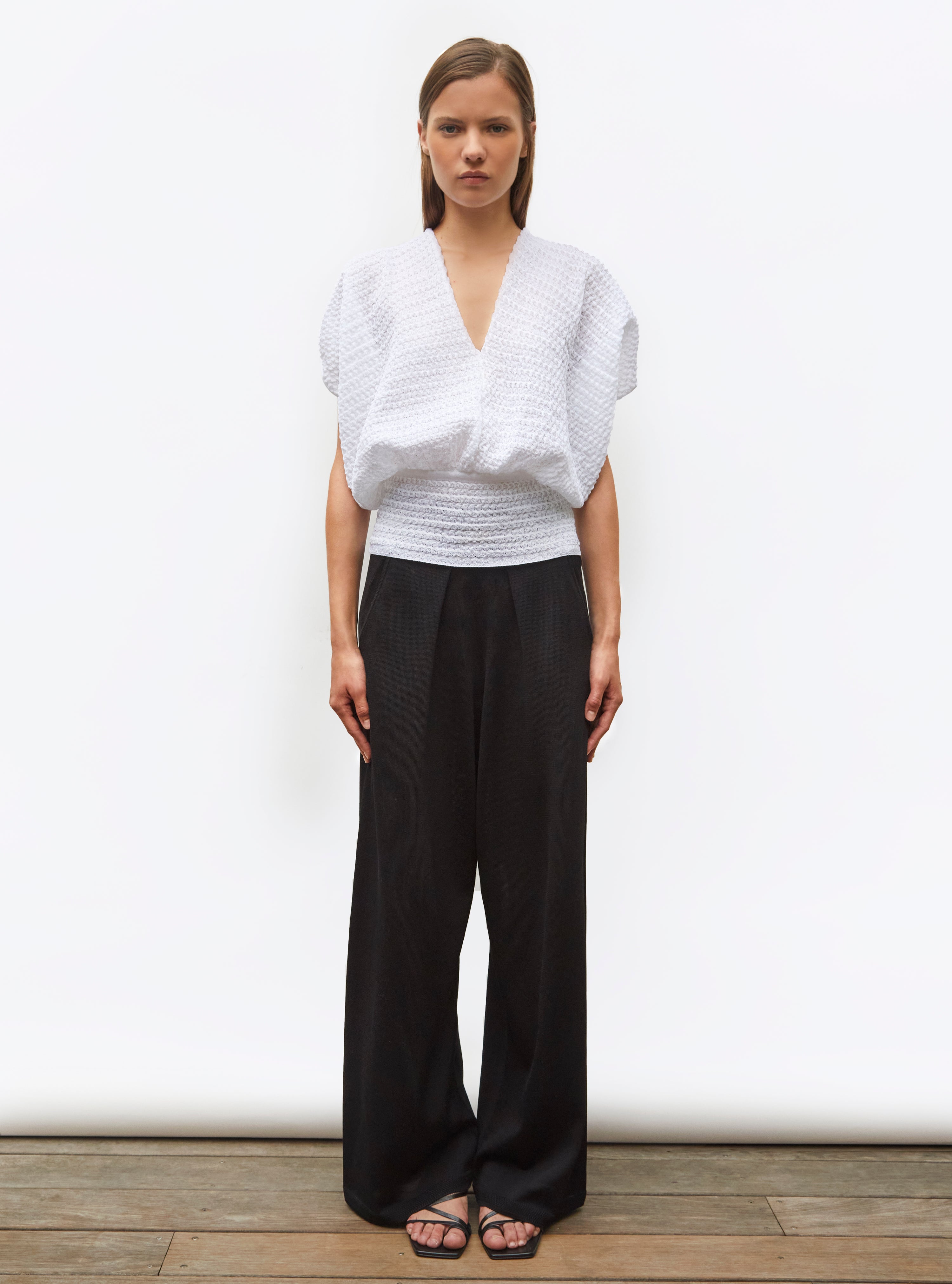 Top couture maille organza Milk - Molli