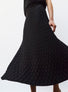 Jupe en maille zellige unie - Vêtement en maille de luxe Molli