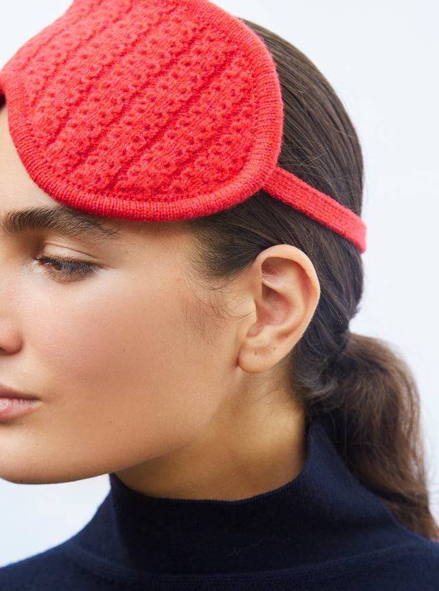 knitted sleep mask - Image principale