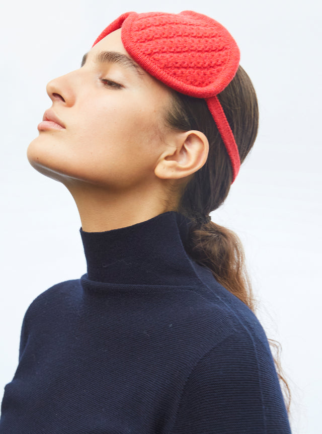 knitted sleep mask - Image principale