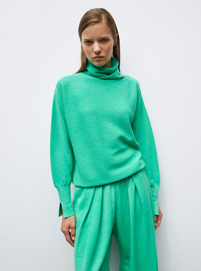 pull fin col montant - Image principale