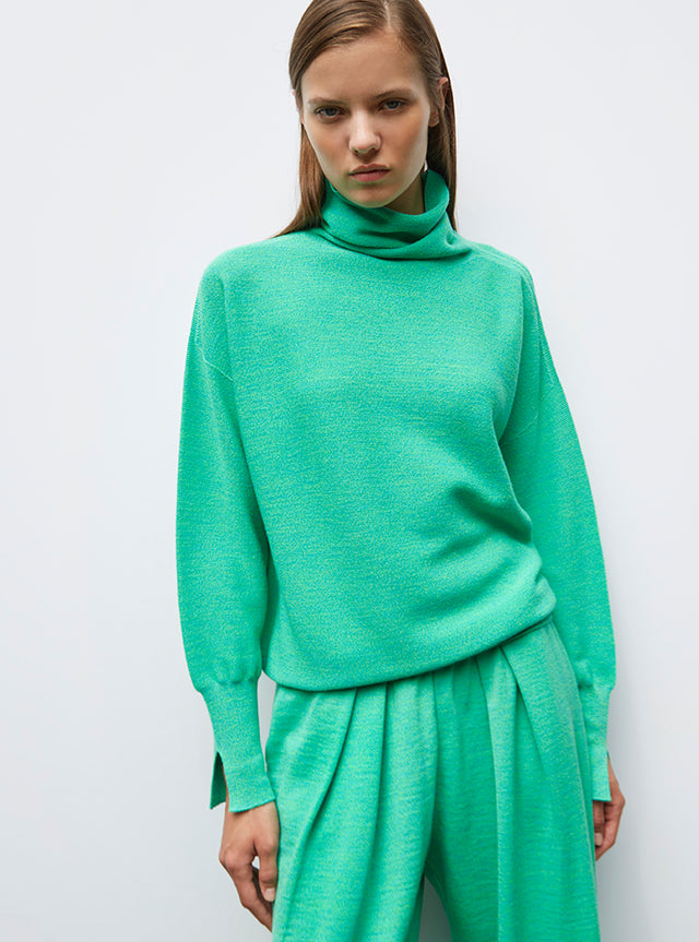 pull fin col montant - Image principale