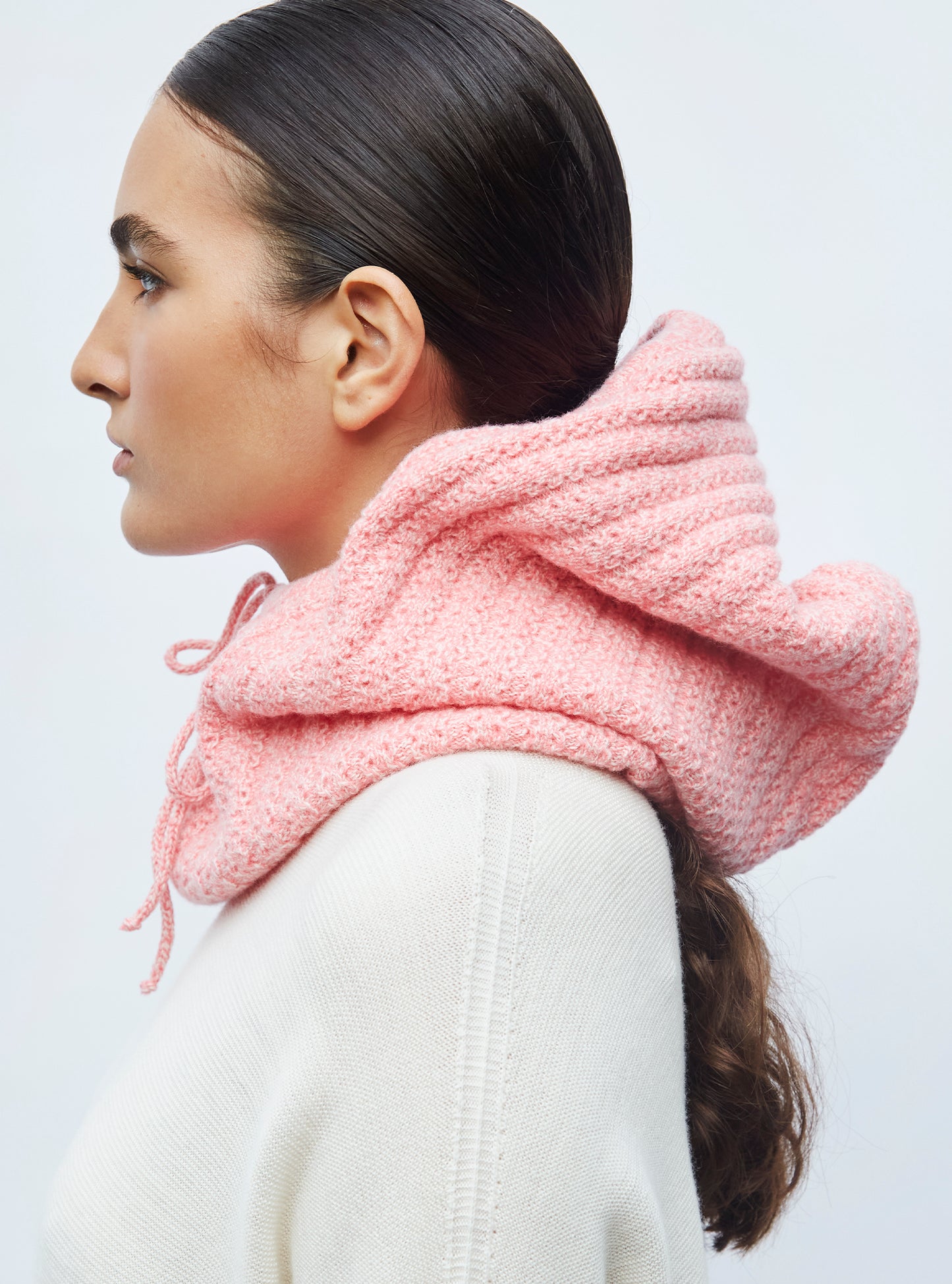 Cagoule en maille - Accessoire de luxe femme