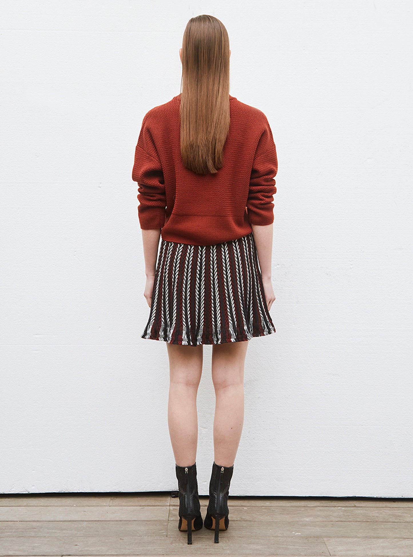 Pull court en maille ondulée - Tops de luxe