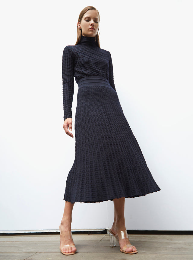 thin cannage knit top - Image principale