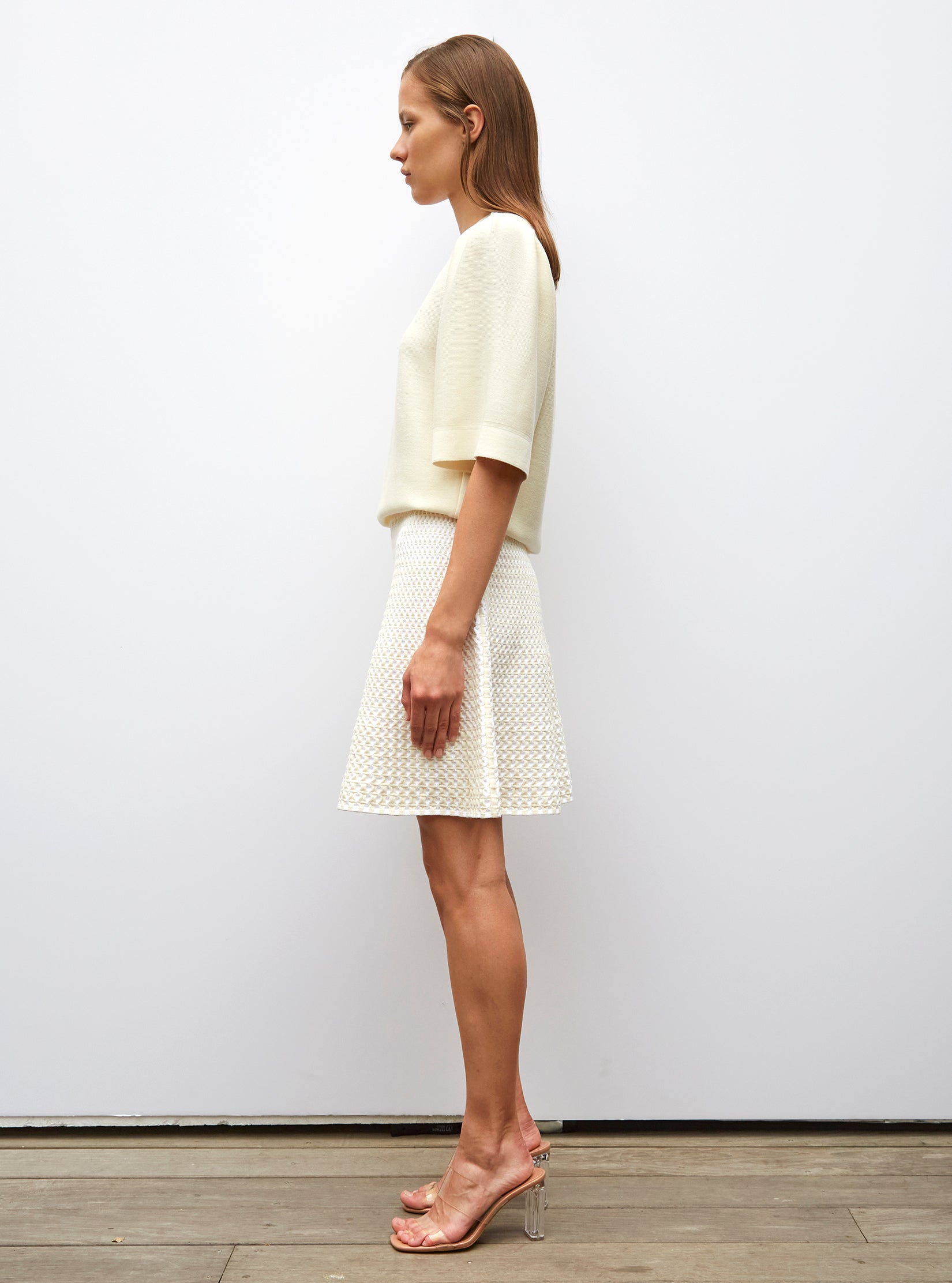 Top en maille manches froncées - Tops, blouses de luxe