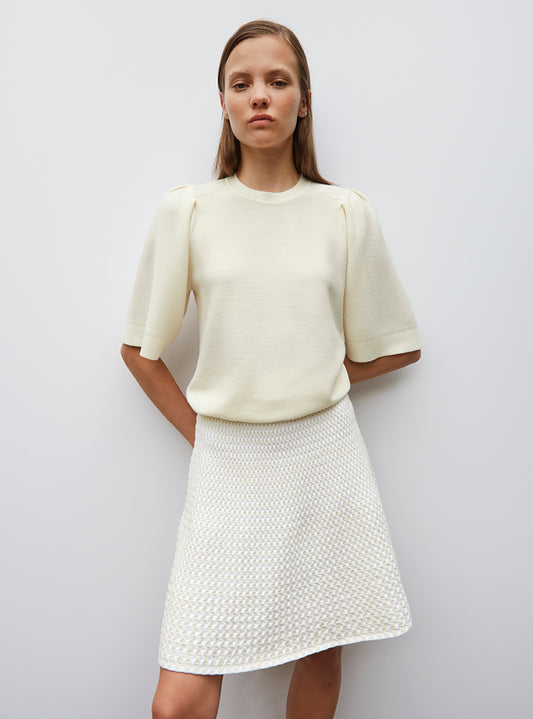 molli beaded knit short skirt