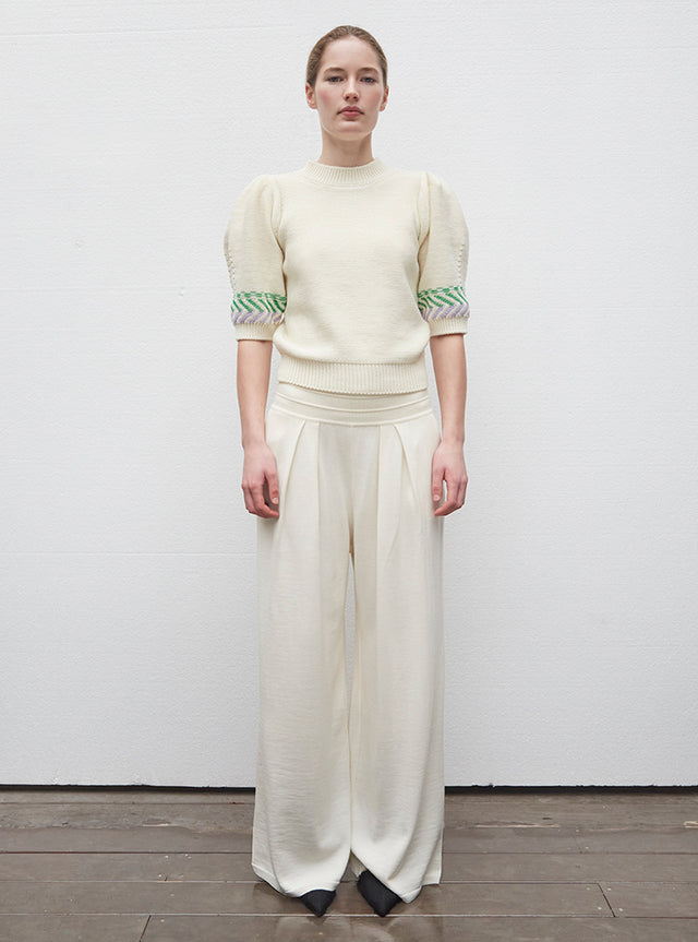 top en maille chevron coloré - Image principale