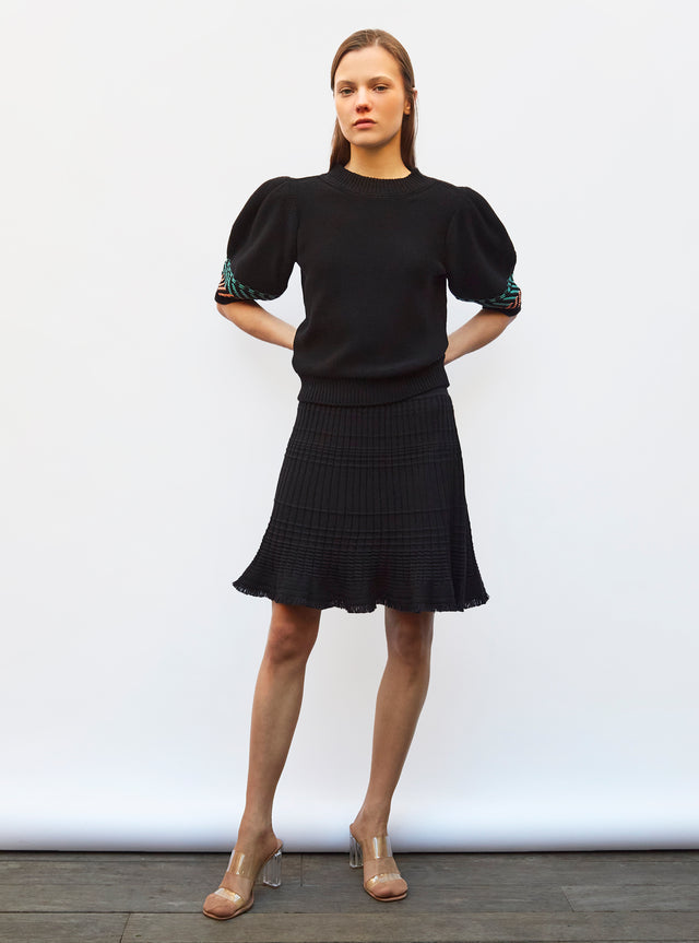 top en maille chevron coloré - Image principale