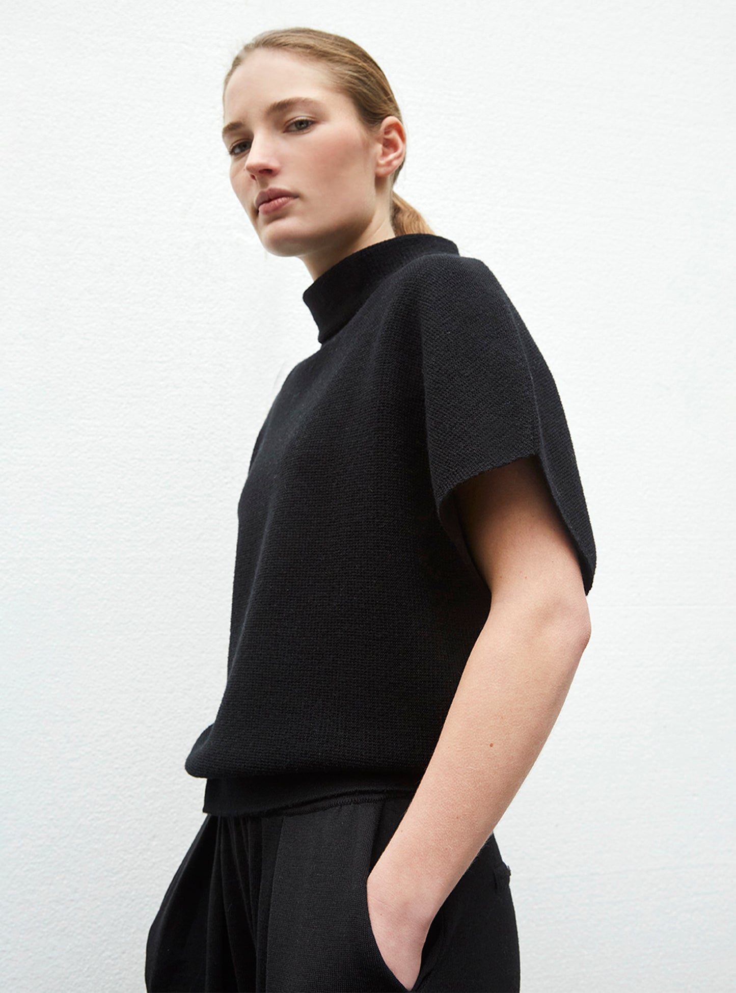 Top ample en maille moelleuse - Vêtement de luxe femme