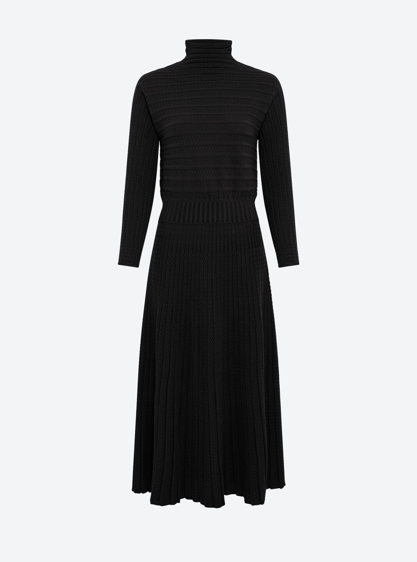 Robe longue en maille plissée - Molli_packshot