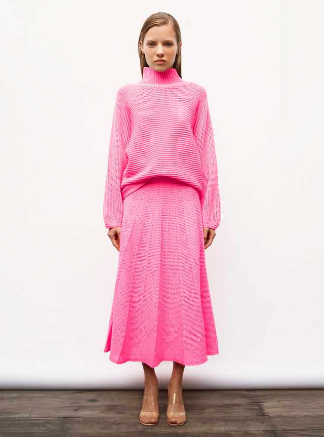 fine skirt in wool knit - Image principale