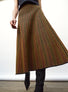 reversible skirt with fine herringbones