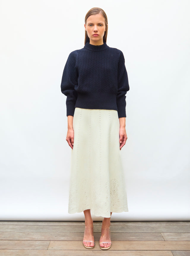 pull fin maille gaufrée - Image principale