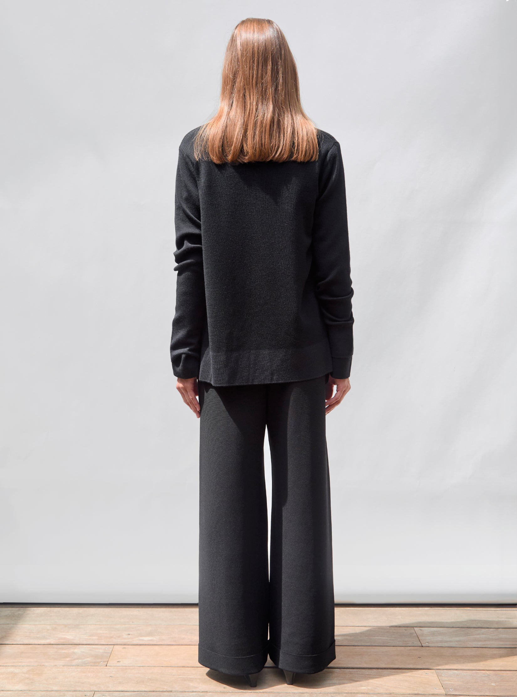 Veste en maille mini croquet Noir Profond - Vestes de luxe