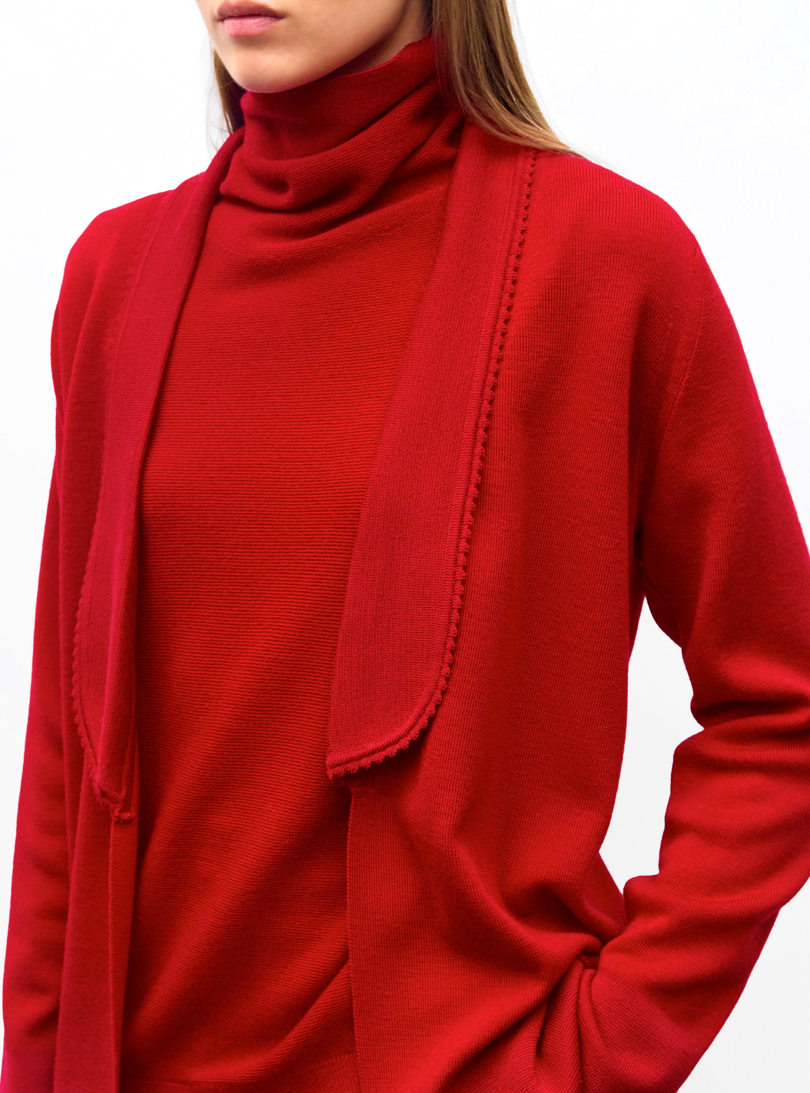 Veste maille mini croquet Rouge Vernis - Molli