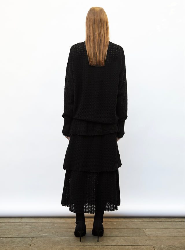 pointelle knit top  - Image principale