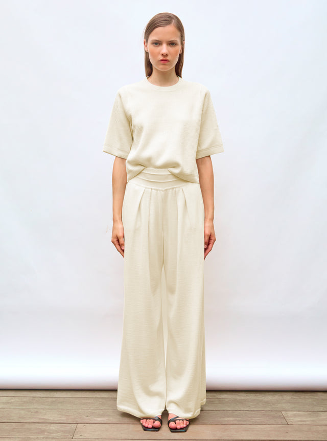 fine top in wavy knit - Image principale