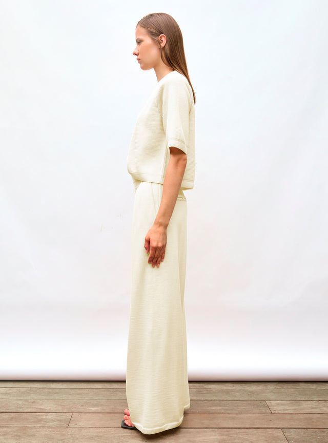 fine top in wavy knit - Image principale