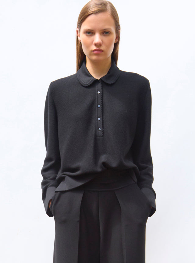 chemise maille col croquet - Image principale