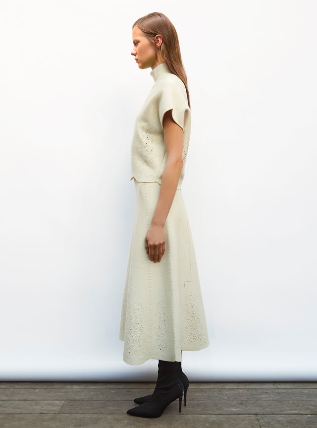 eyelet-embroidery skirt - Image principale