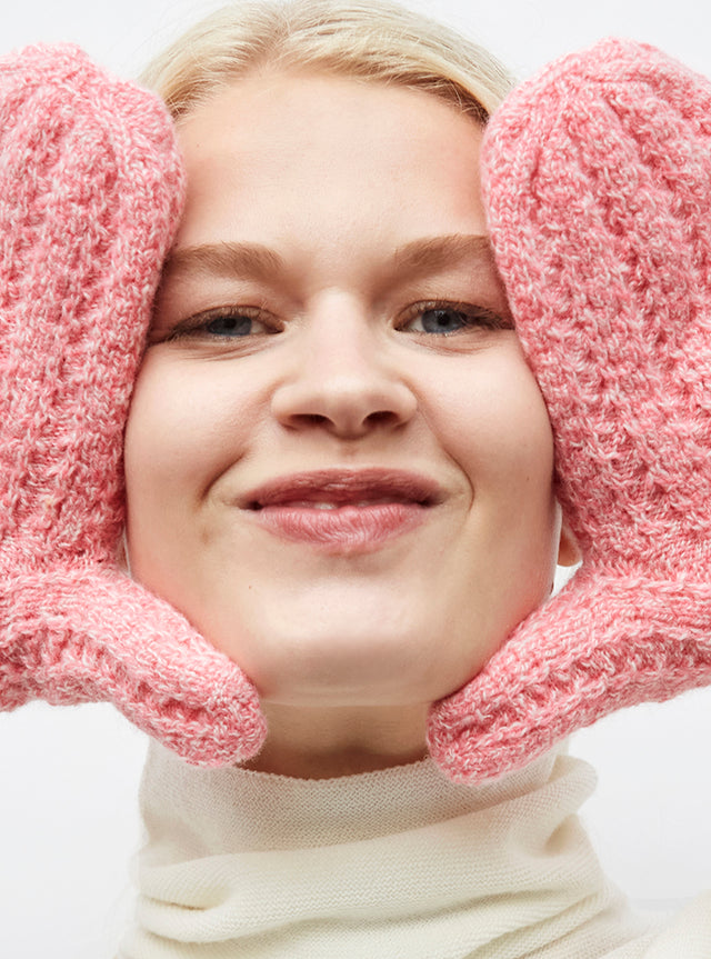 moufles en maille torsadée - Image principale