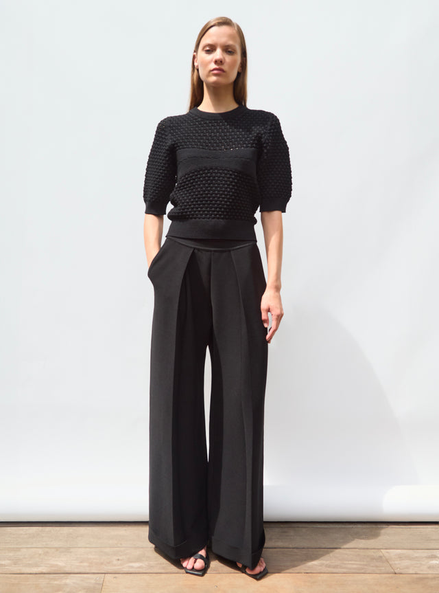 quilted knit top - Image principale