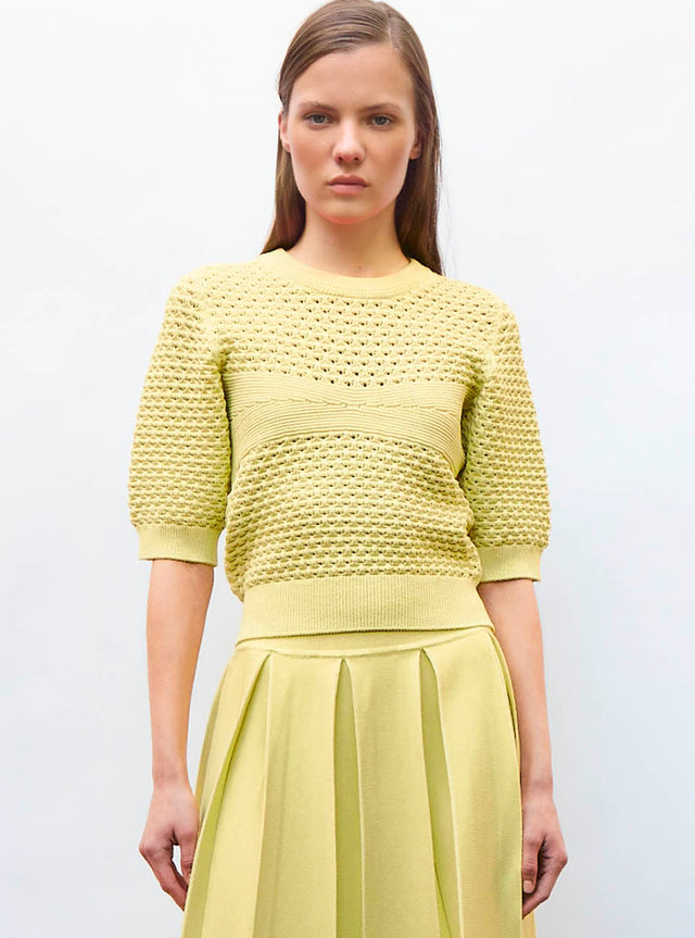 quilted knit top - Image principale