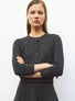 Cardigan en maille boutis Anthracite - Vêtement en maille de luxe Molli