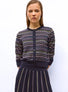 Cardigan motifs mini fair isle Nuit Multi - Vêtement en maille de luxe Molli